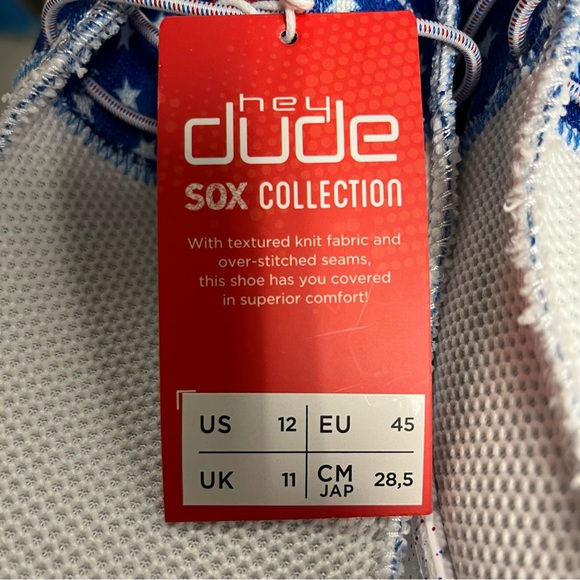Hey Dude Shoes New Hey Dude Wally Sox Tri American Pride Patriotic